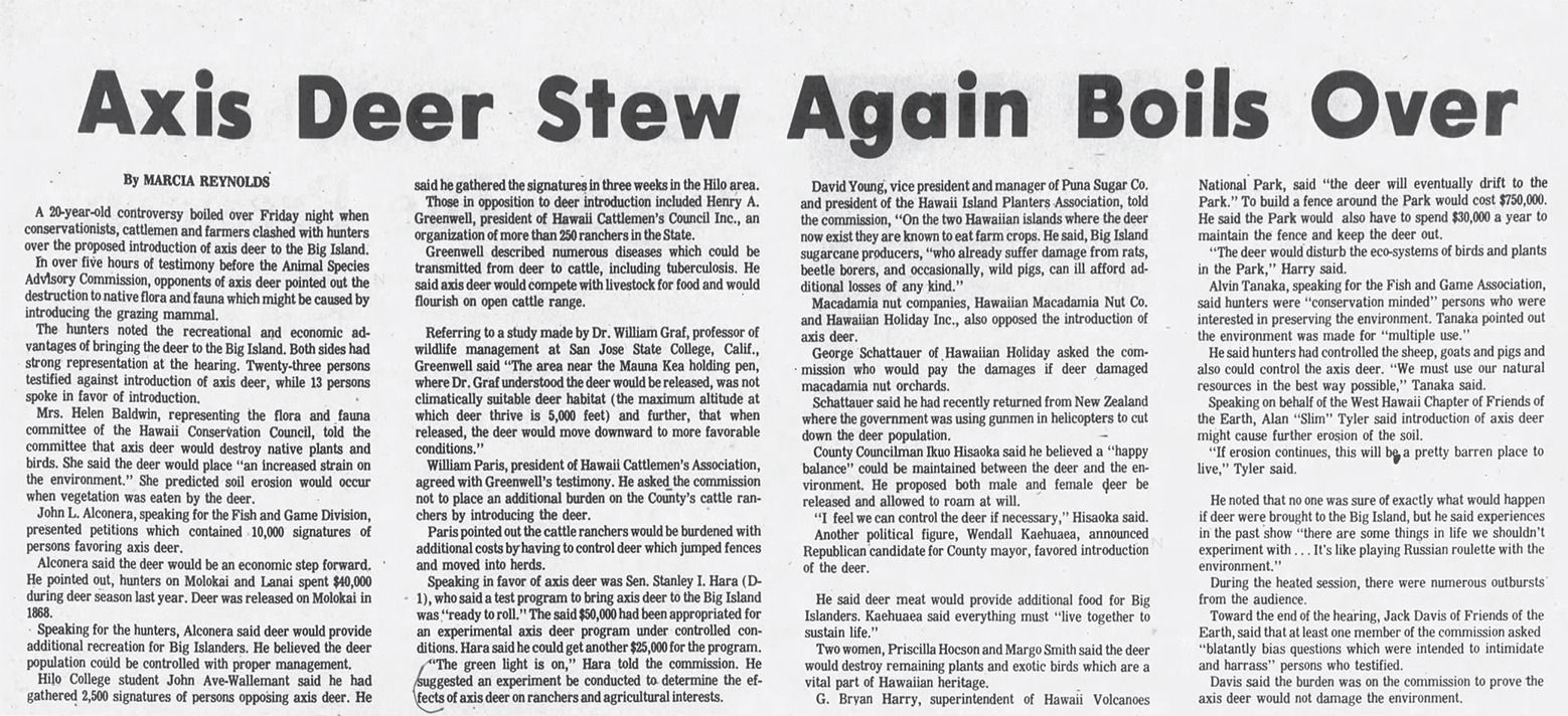 Maui Nui Wild Harvested Venison