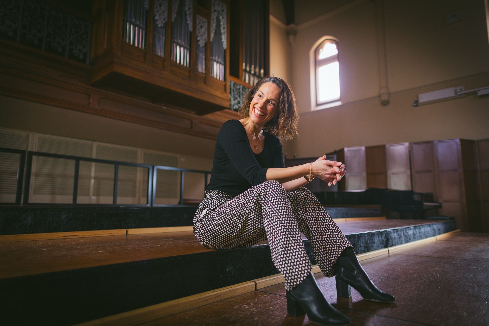 Erin James in Elder Hall, Adelaide University