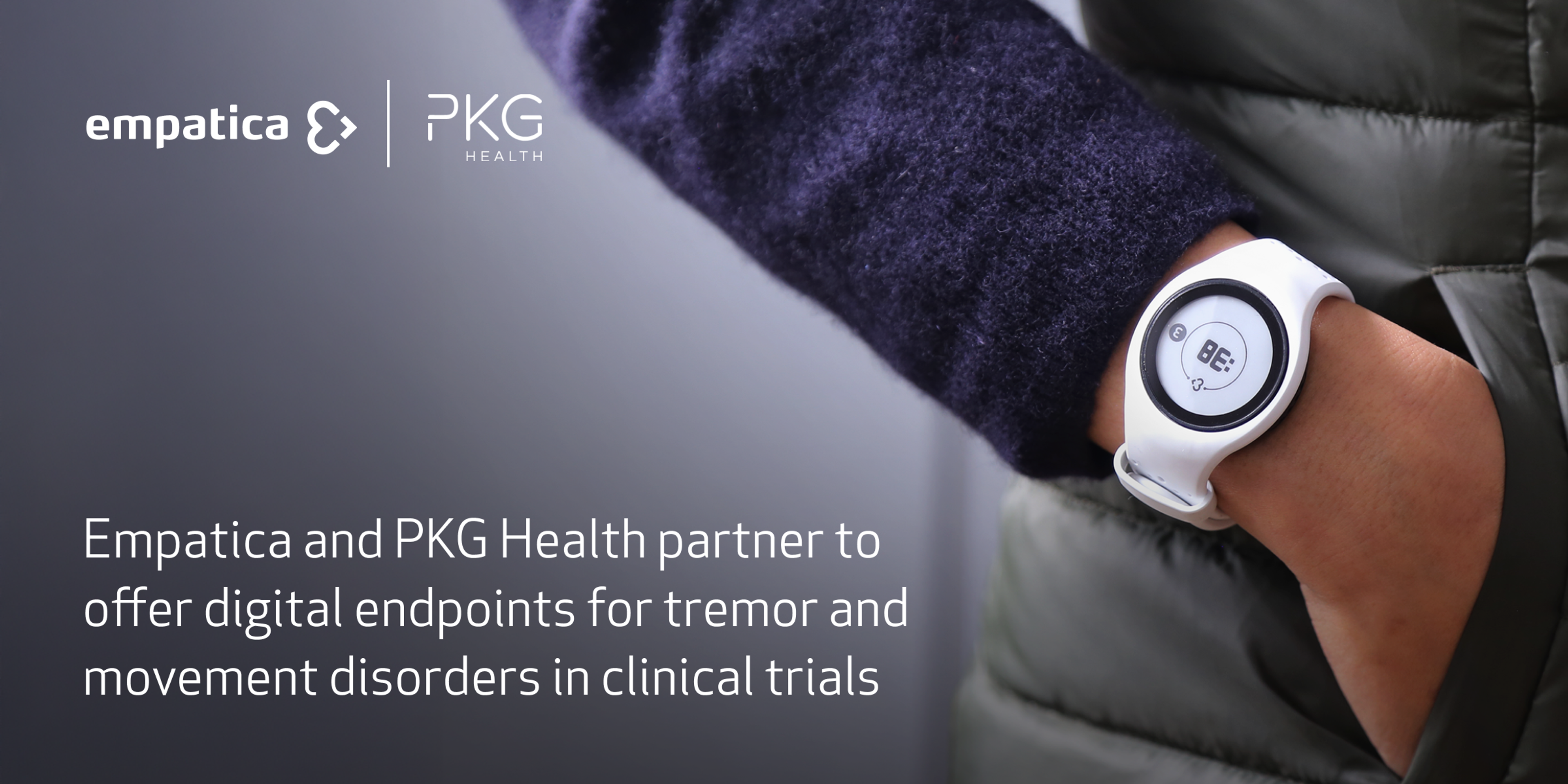 Empatica and PKG Health partner to offer digital endpoints for tremor and movement disorders in clinical trials