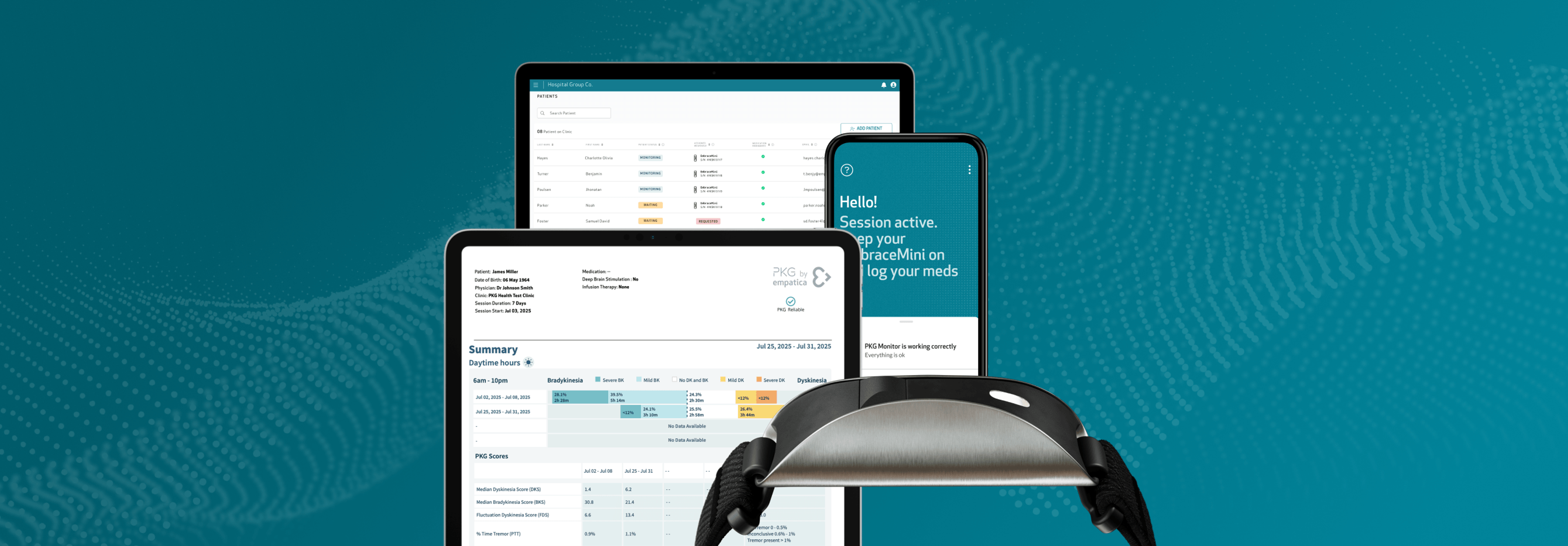 Evolving the PKG within the Empatica platform
