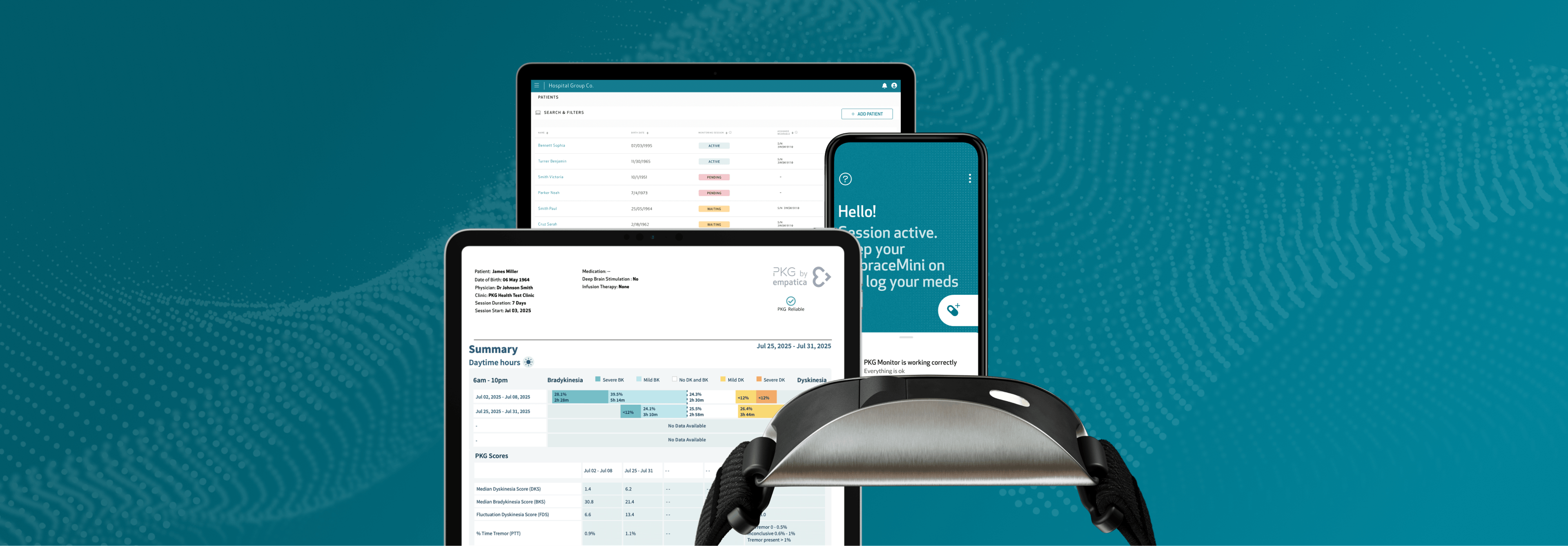Evolving the PKG within the Empatica platform