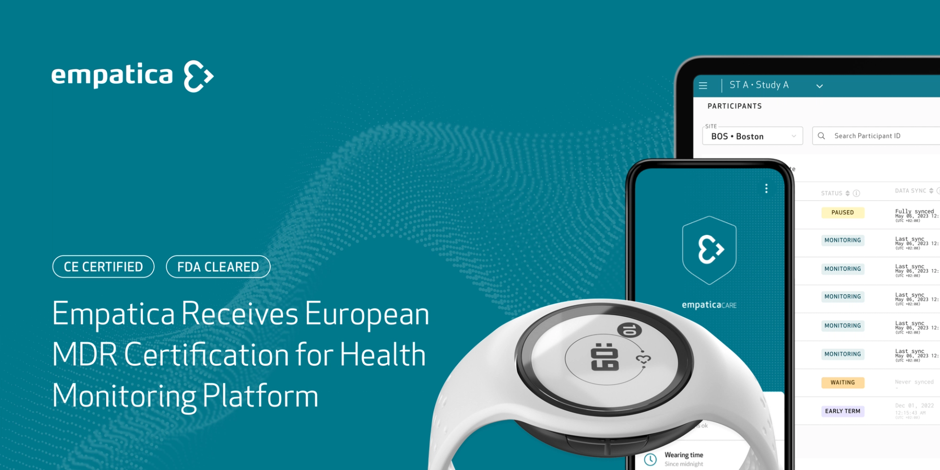 Empatica Receives European MDR Certification for Health Monitoring Platform