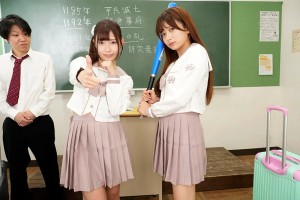 【VR】シン・W顔面特化アングルSpecial VR ～顔面最高のビジュJ●がボクを奪い合い！？舐めまくりキスしまくり中出しハーレム！！～逢沢みゆ・北岡果林 ギャラリー 4