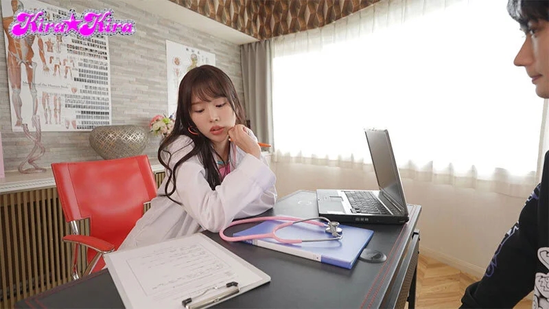 囁き淫語で誘惑してくる馬乗り痴女医のお下品クリニック 新井リマ