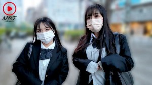 千●県船●市偏差値38女子校に通うおっぱい発育過剰J●塩対応マスク女子（SNSでパパ活始めたて）2人の中出しSEX映像公開 ギャラリー 1