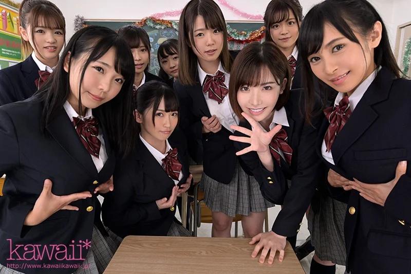 【VR】共学初年度 元女子校に入学した男子は僕ひとり！？先輩お姉さん達の部活勧誘がエロすぎて毎日金玉カラッカラ！邪魔者一切なし！1対9のハーレム学園天国！！ ギャラリー 2