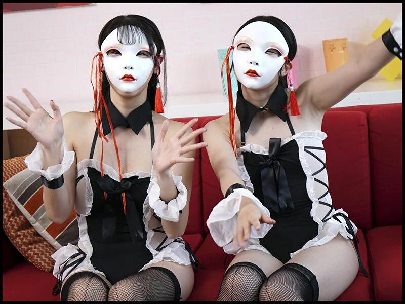 私たちは、イカれたファンから媚薬漬けにされてどっちにも入れ放題のアヘ顔姉妹オナホに成り下がりました…。 皆月ひかる/小野坂ゆいか ギャラリー 1