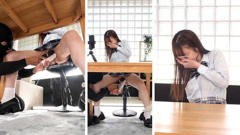 オシッコ我慢中に彼氏にビデオ通話「バレちゃダメッ！」画面の外でイカされてもバレずに通話できるのか！？ ギャラリー 4