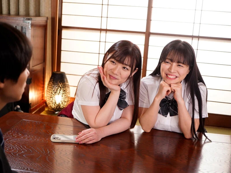 痴女られパイズリおっぱい修学旅行 相部屋になったムッチリ爆乳女子校生と悶絶逆3PハーレムSEX 羽月乃蒼/小梅えな