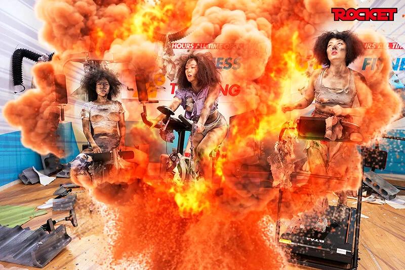 ROCKET17周年記念ユーザーリクエスト祭り 無様エロ再び！裸より恥ずかしい爆発黒焦げ女 ギャラリー 3