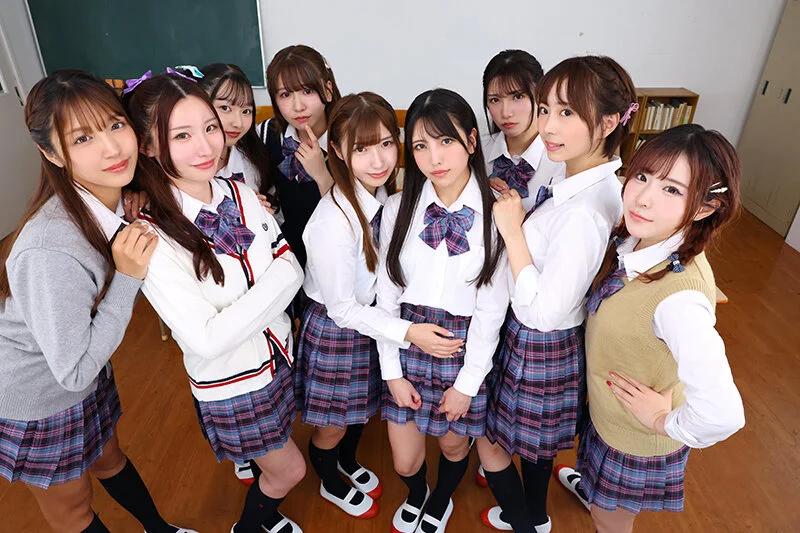 【VR】【8K VR】3年H組ハーレム美少女祭り！ 全員と生中出し放題SP学園祭！ ギャラリー 2