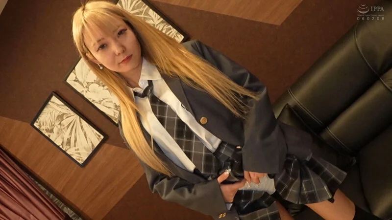 パパ活J系 パイパンギャル 種付けプレスで痙攣アクメ【個人撮影】赤面女子・黒ニーハイ・中出し ミナ 藍瀬ミナ