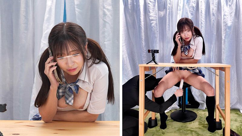 オシッコ我慢中に彼氏にビデオ通話「バレちゃダメッ！」画面の外でイカされてもバレずに通話できるのか！？ ギャラリー 13