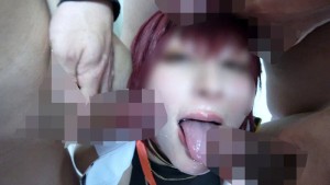 冬コミ出没！？【キャラ愛ゼロにわかコス港区女子レイヤー】捕まえて詰めてみたら超絶ドMメスと判明→キモおじ軍団で取り囲み【尻肉真っ赤になるまでスパンキング＆涙目喉奥イラマ責め＆巨マラ猛ピス連続子宮アクメ】初撮り生中セックス＆6P大乱交豪華2本立て ギャラリー 4