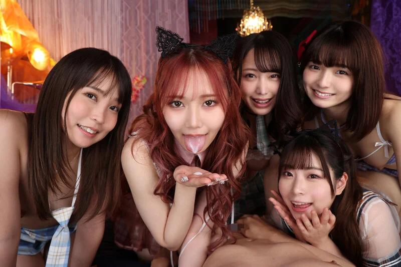 【VR】現役J系秘密クラブ 教師の僕が大潜入SPECIAL ここは天国なのか！？ 5VS1の乱痴気ハーレムSEX ギャラリー 7