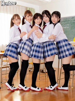女子率99％！ミニスカ×ニーハイ女子ばかりの学校で絶対領域パンチラに毎日フル勃起！朝から始まって授業中、休み時間、放課後…常にヤラれまくり！ ギャラリー 1