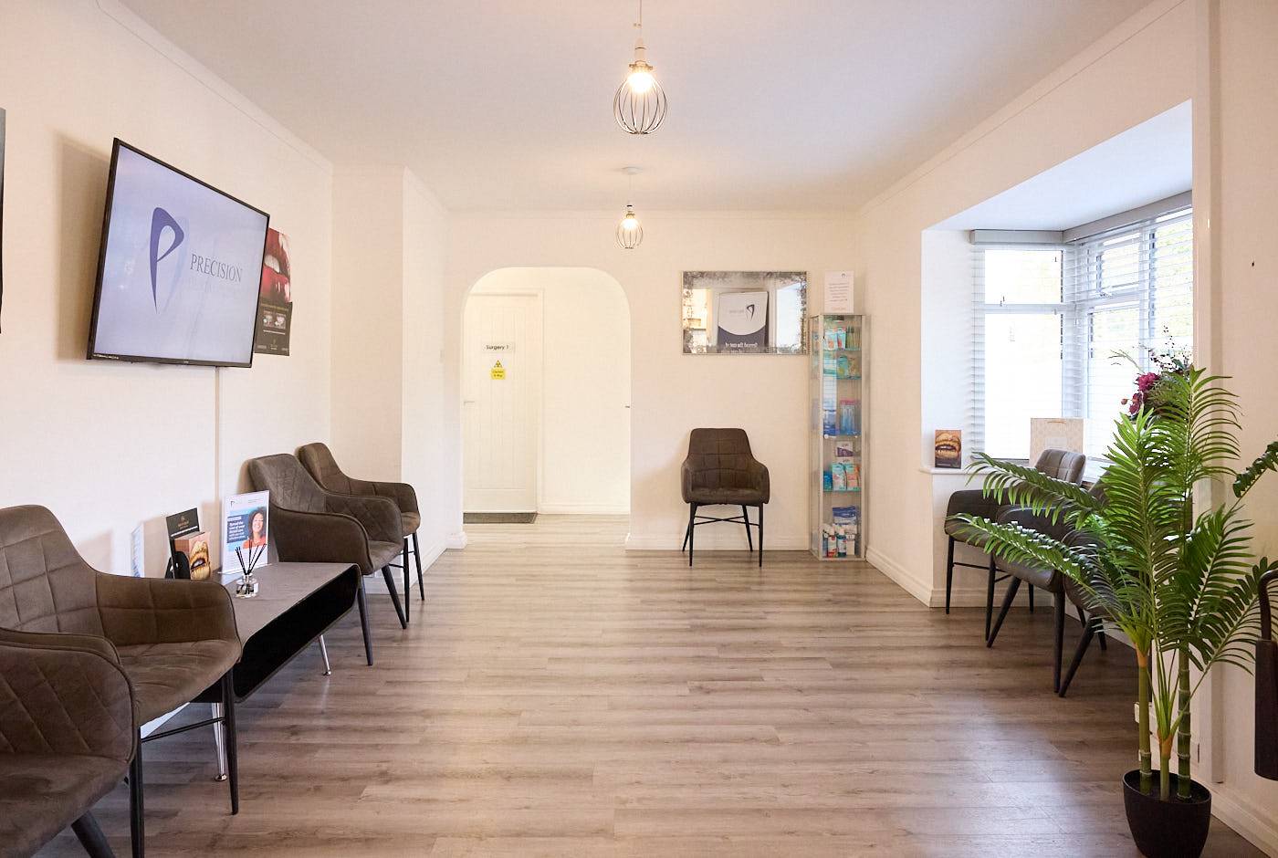 Precision Dental Clinic Oldham waiting room for patients attending for emergency dental treatment