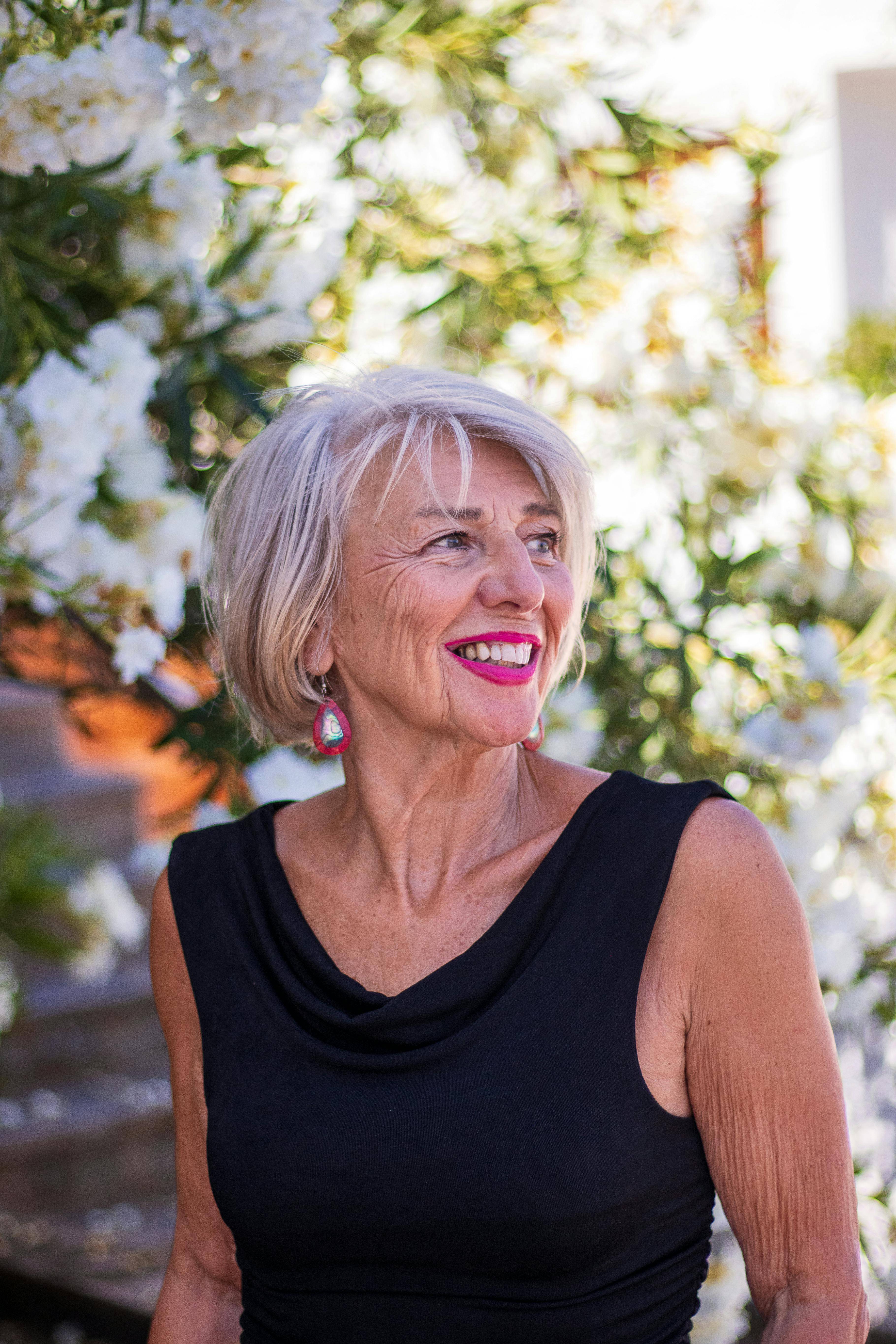 close up of female patient smiling showing teeth after treatment