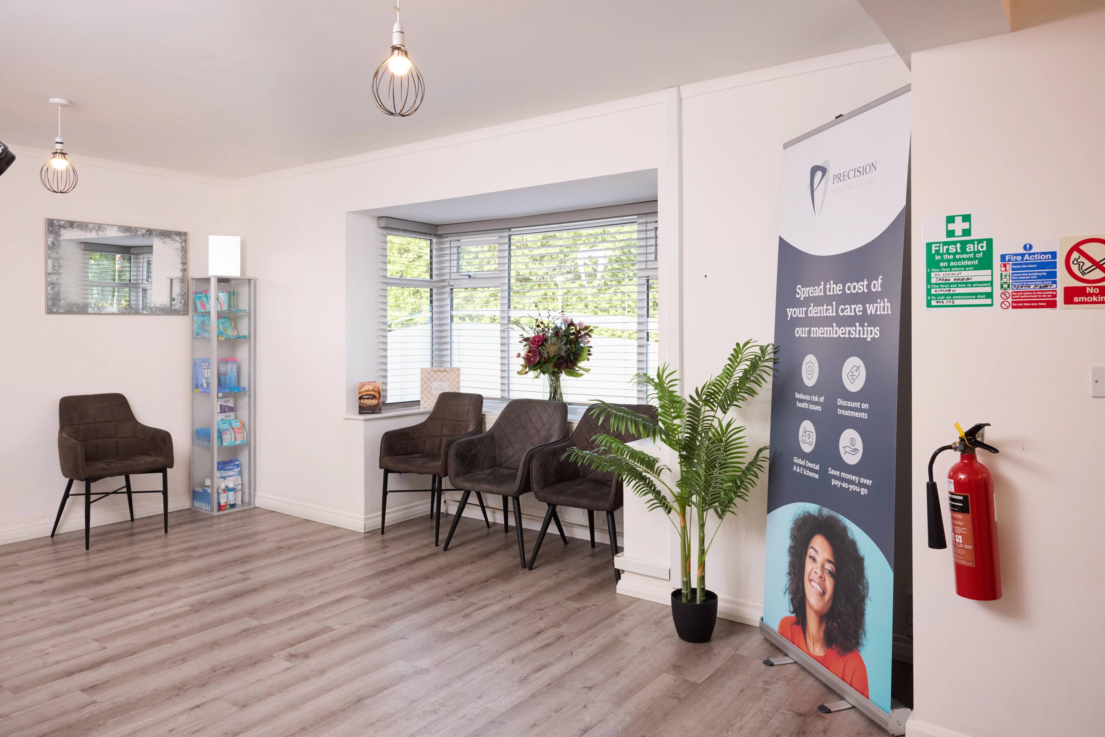 Precision Dental Oldham waiting room