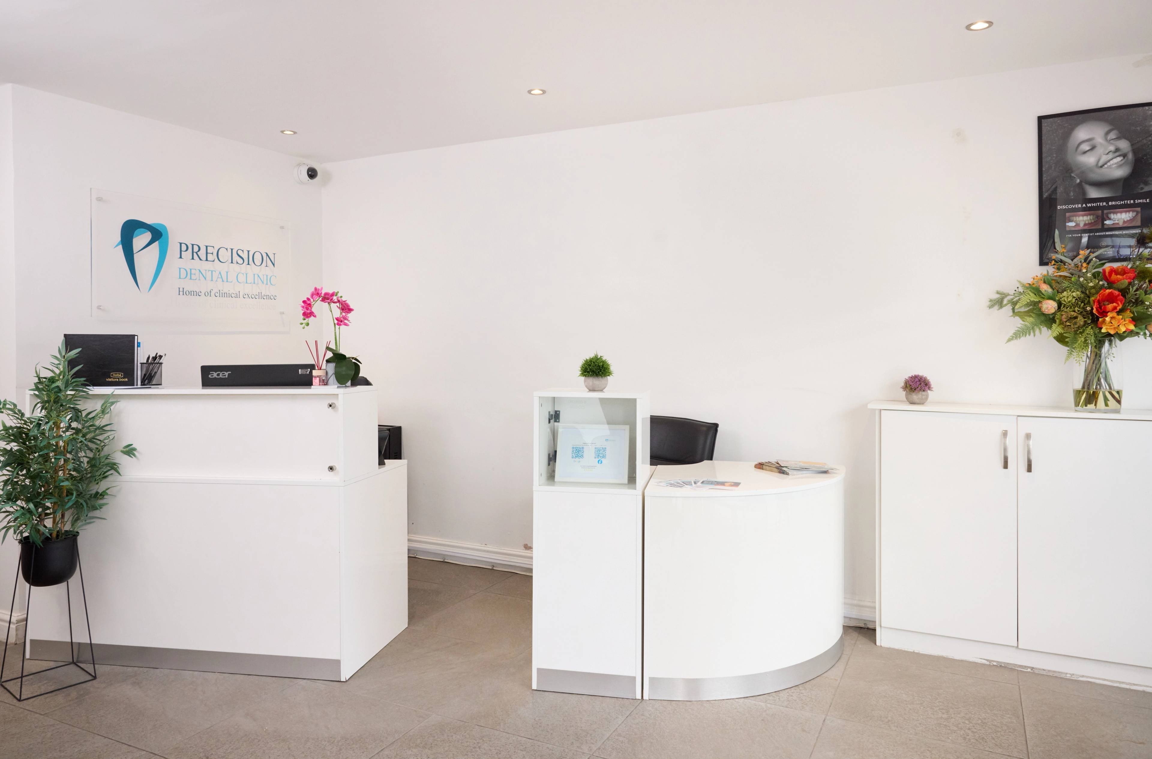 precision dental stockport waiting room