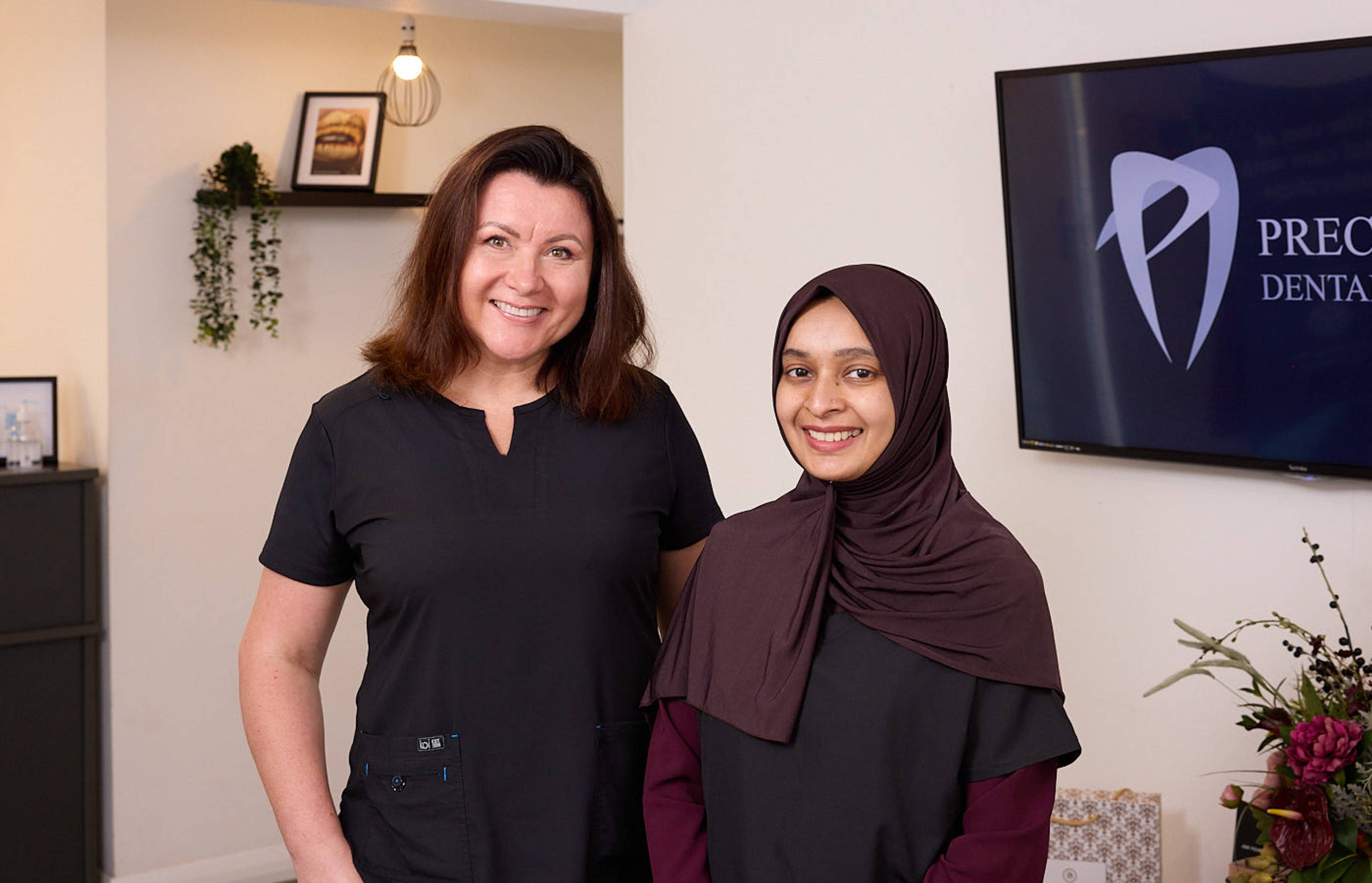 Dentists smiling in manchester practice