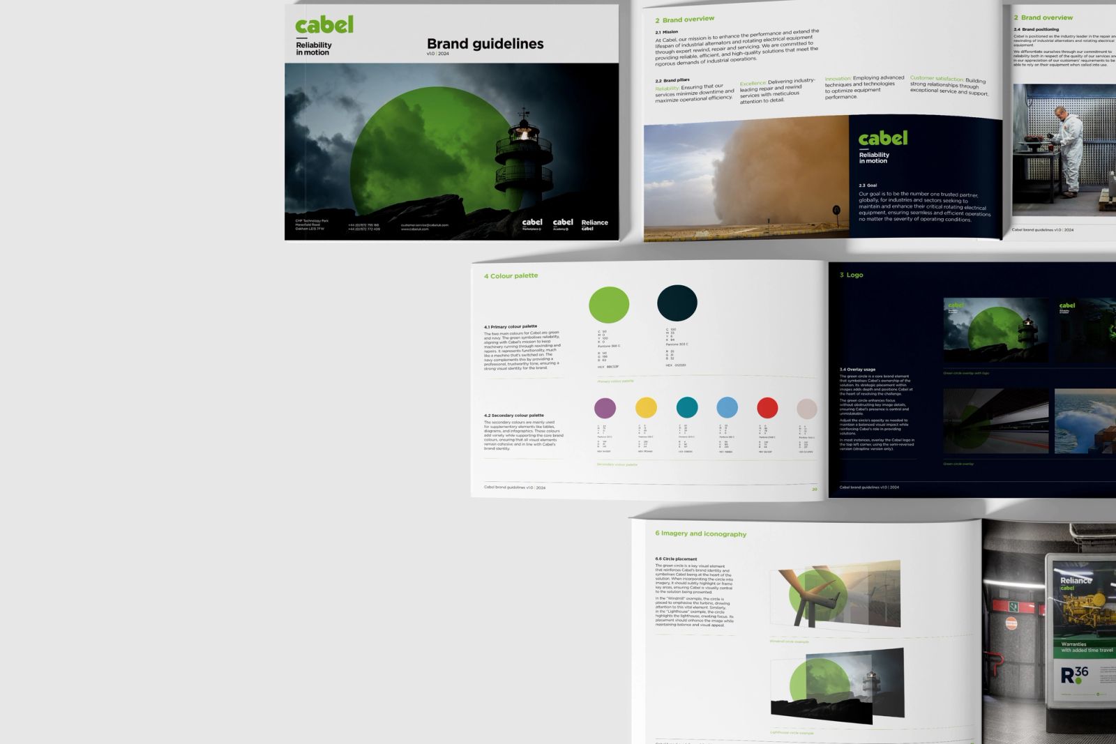 Brand guidelines mockup