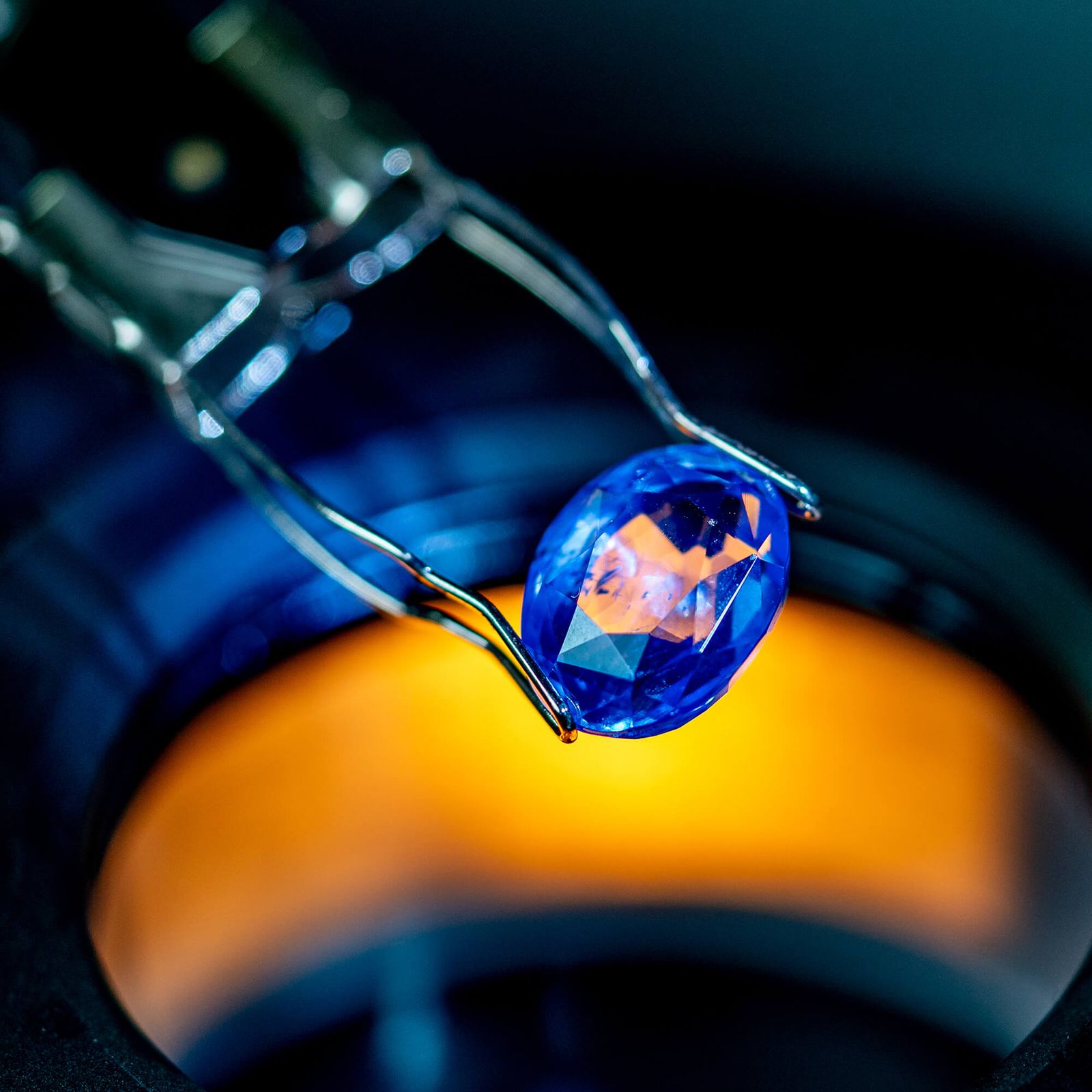 up close shot of gemstone