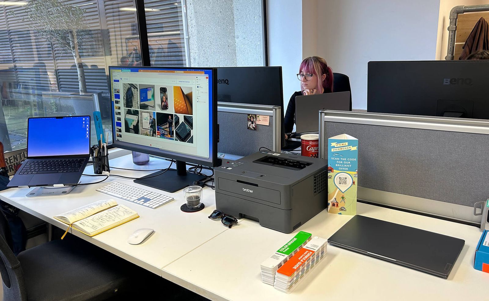 Lauren at work
