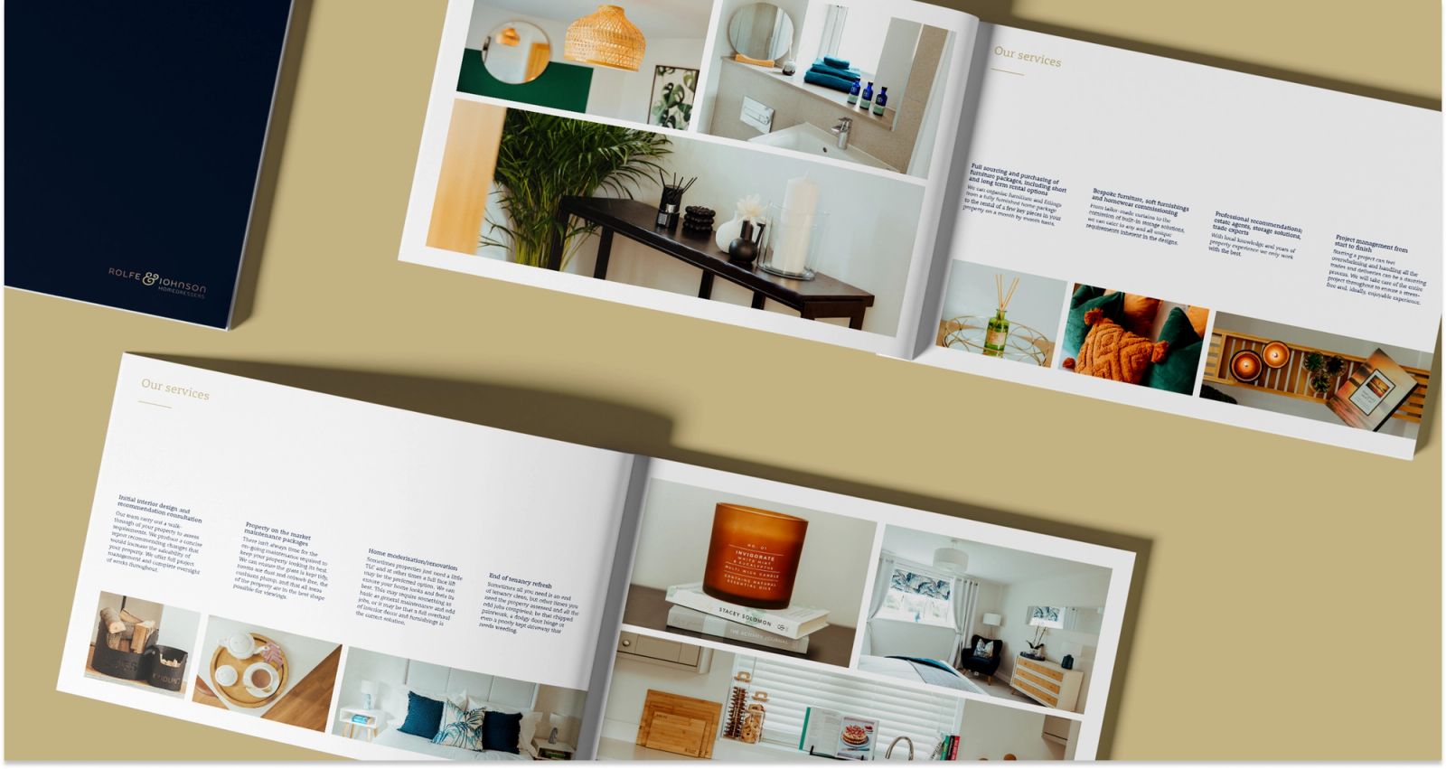 Rolfe & Johnson brochure mockup