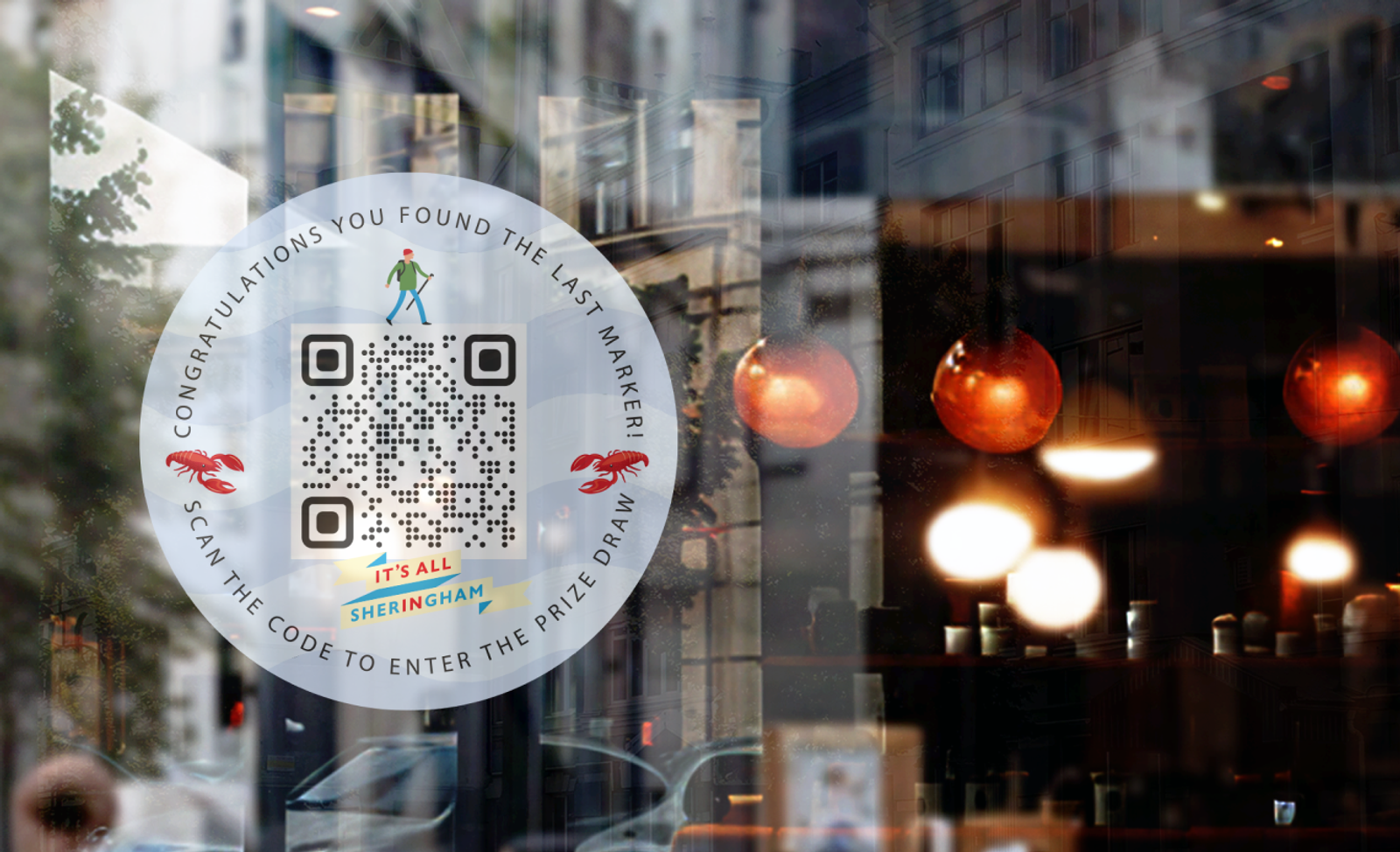 Window sticker QR code