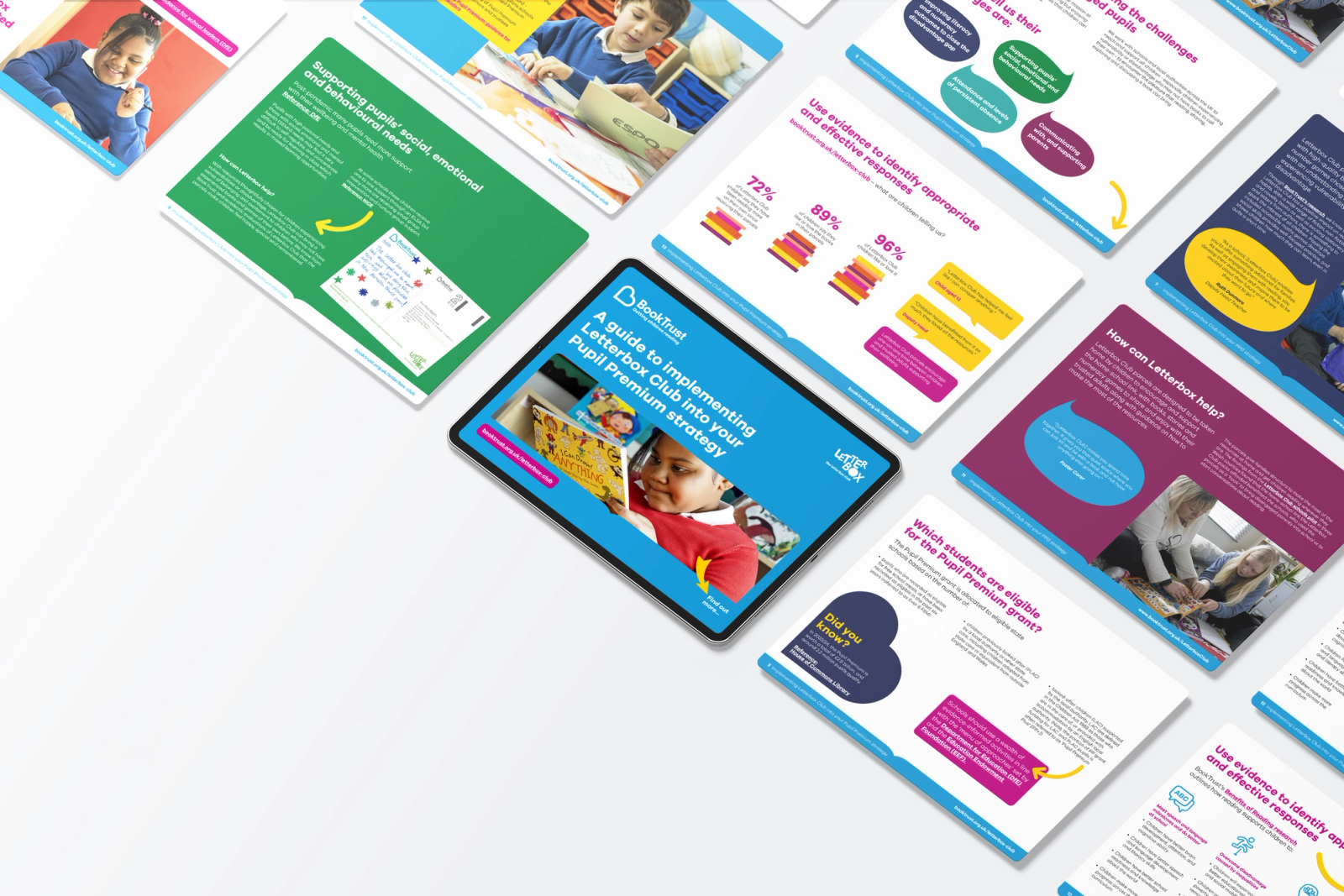 BookTrust — tablet app screen mockup