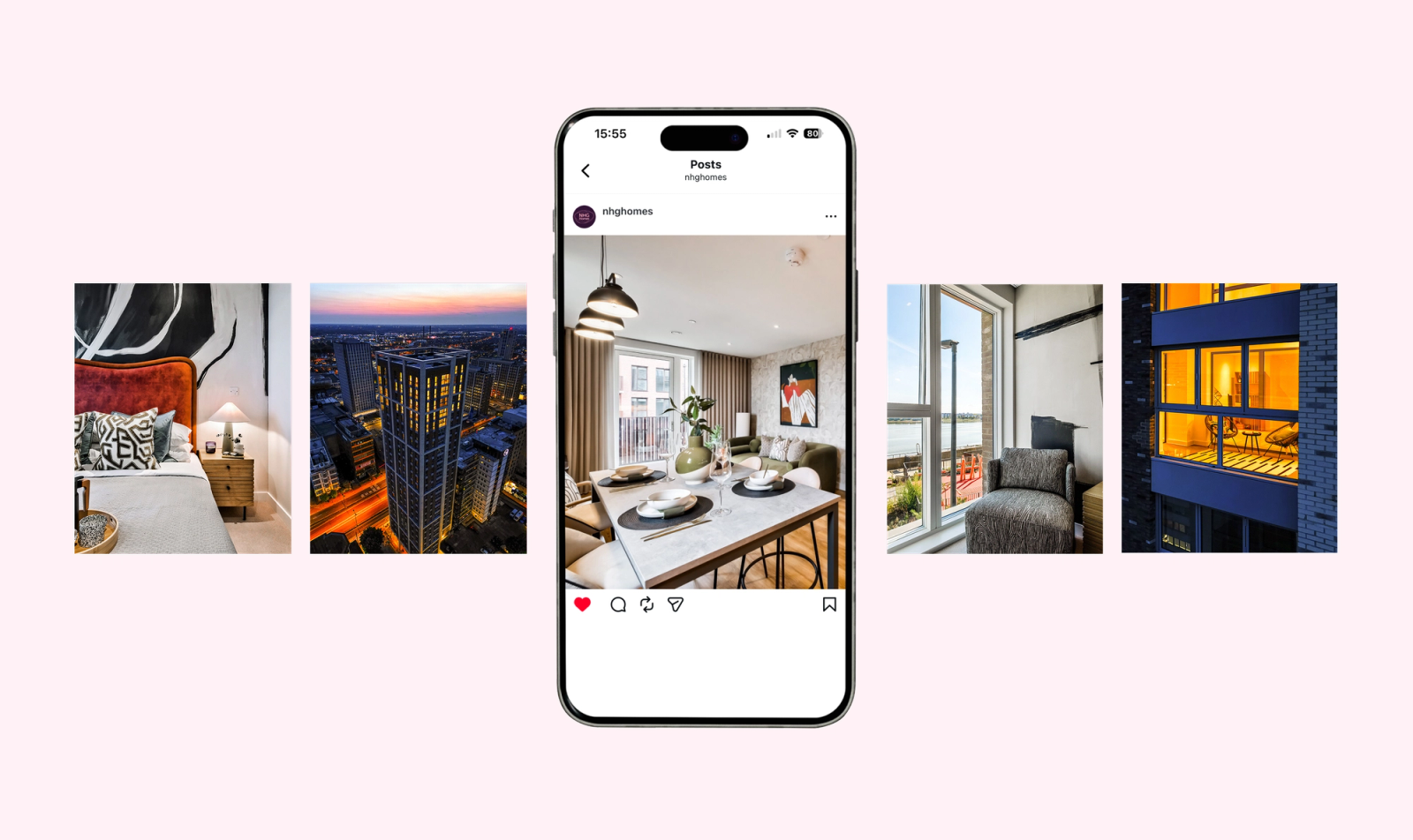 NHG instagram images of show homes