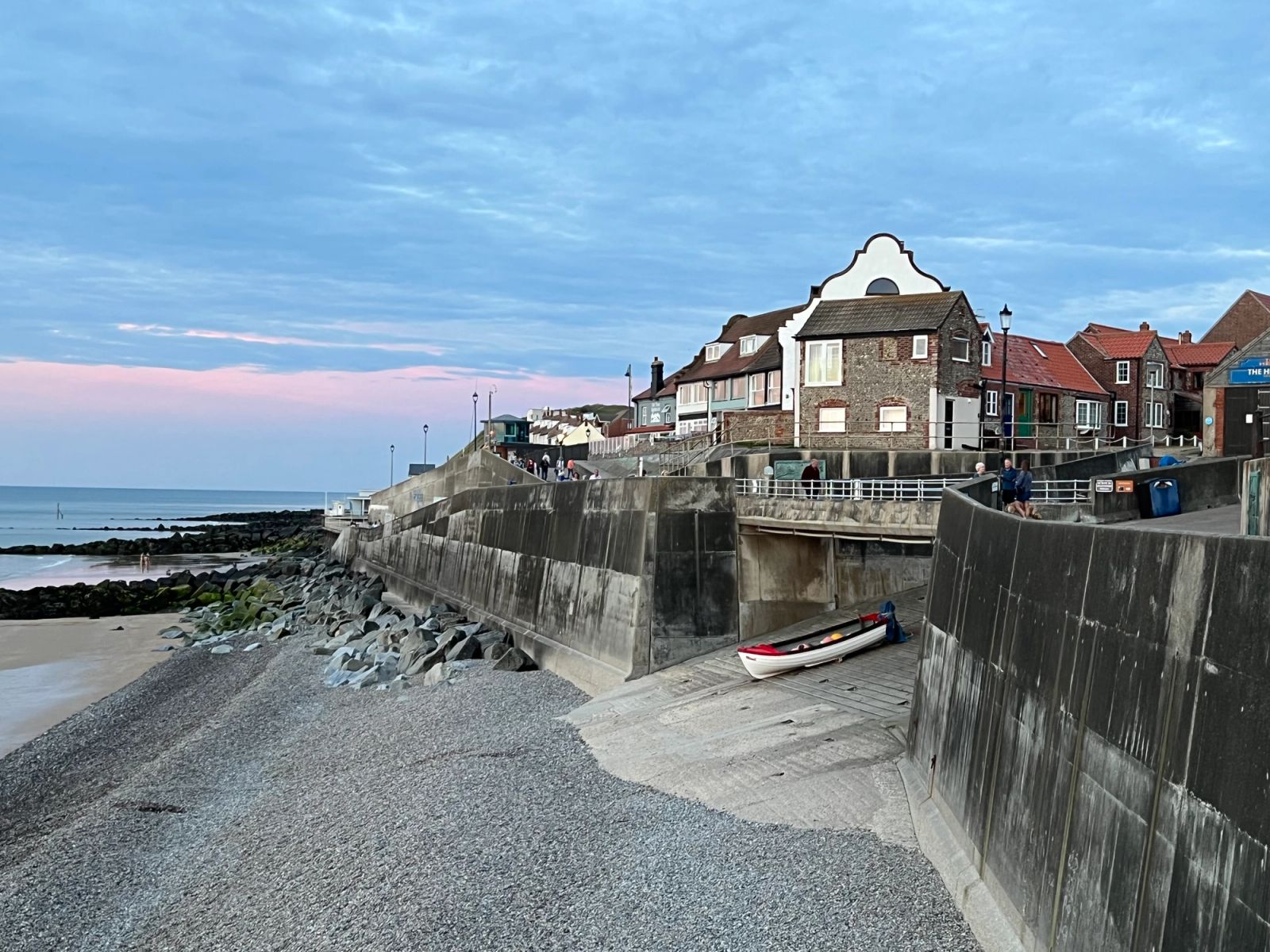 Sheringham sunset at seafront
