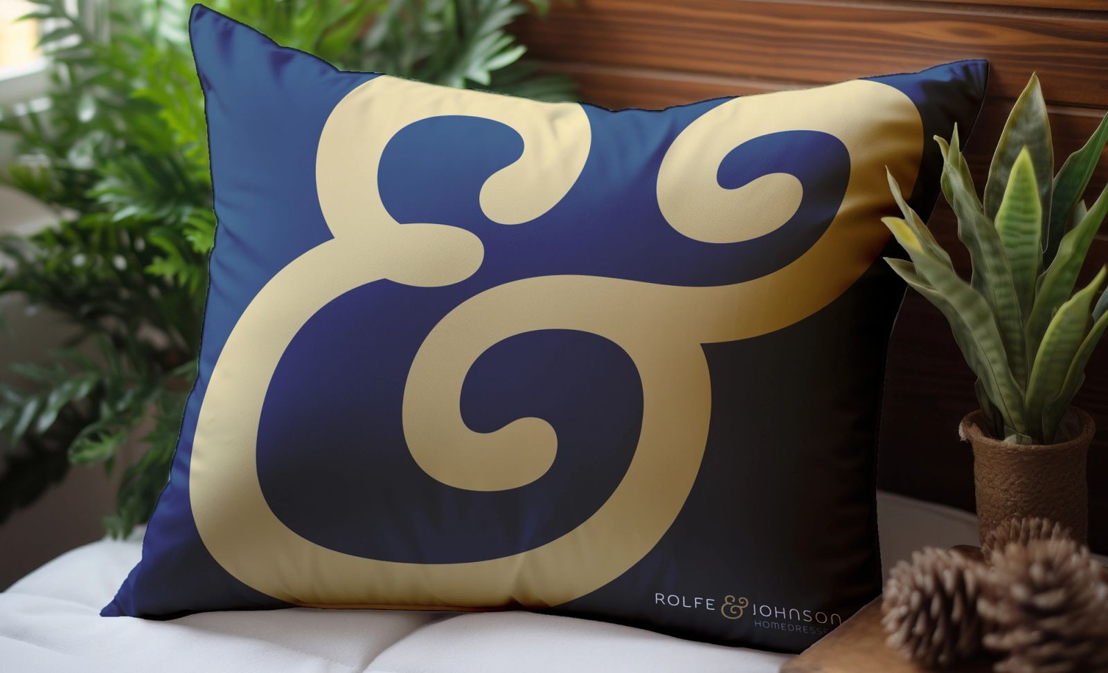 Gold brand cushion