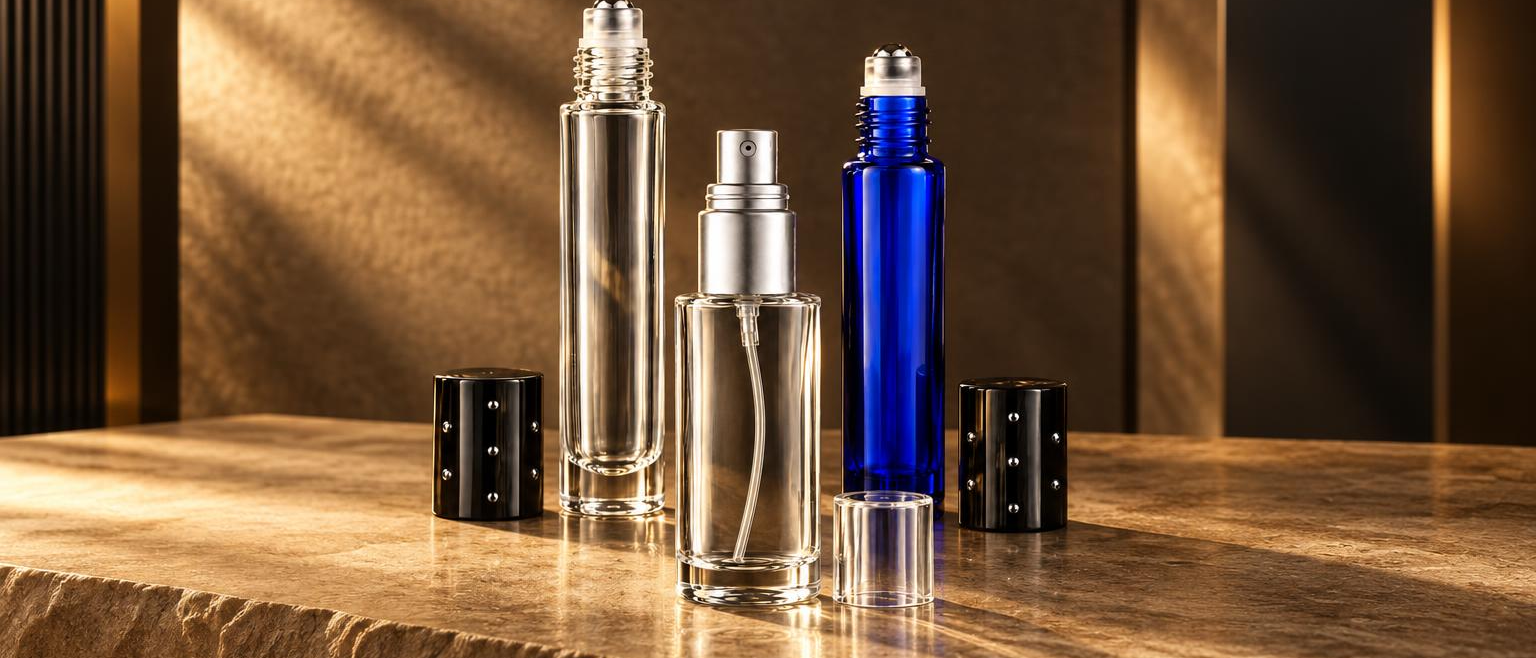 15 ml Frosted Elegant Roll-On Bottle