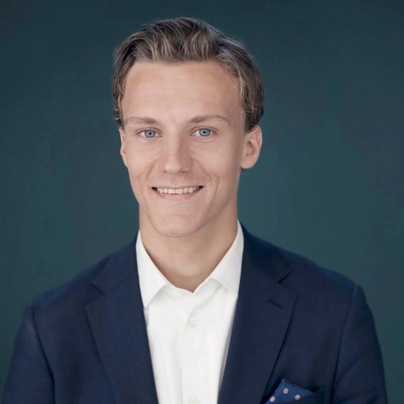 Portrett av eiendomsmegler Sander Flåte