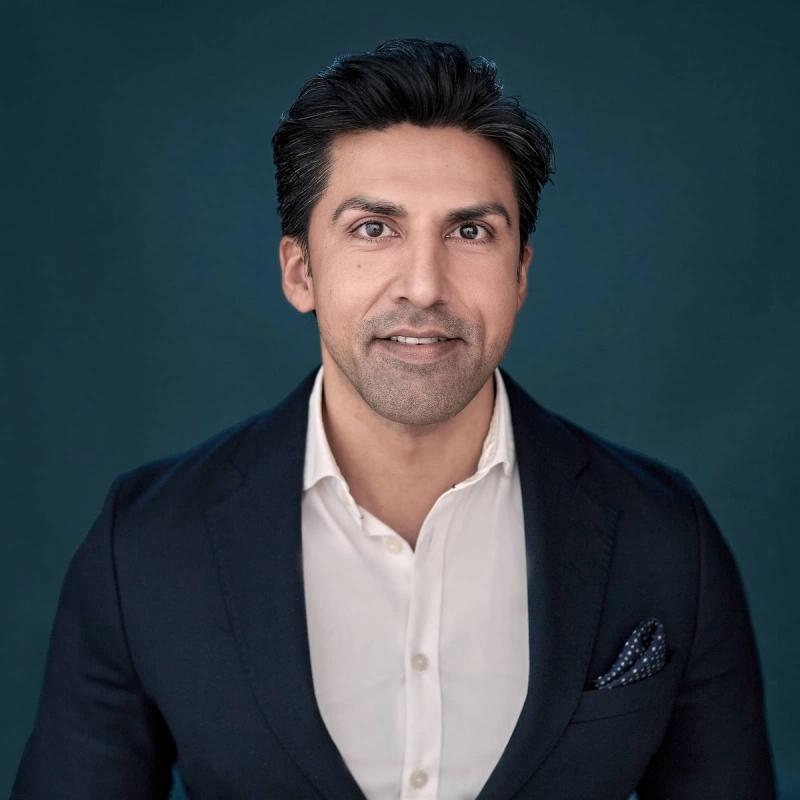 Portrett av eiendomsmegler Sheraz Gilani