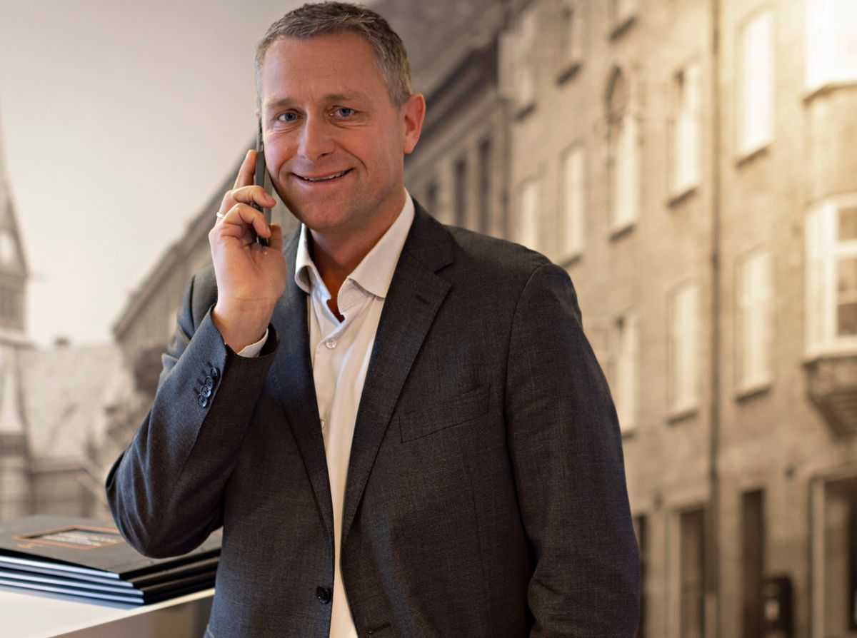 Portrett av eiendomsmegler Espen Tønsaker Aas