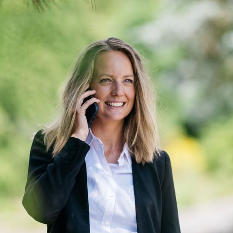 Portrett av eiendomsmegler Selma Nygaard Thorkildsen
