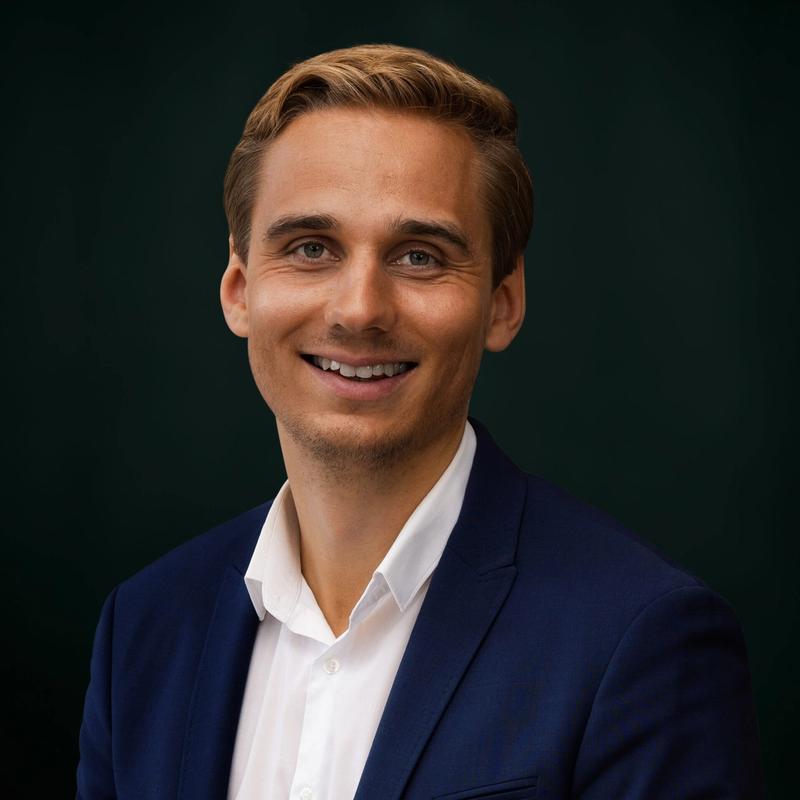 Portrett av eiendomsmegler Sondre Lien