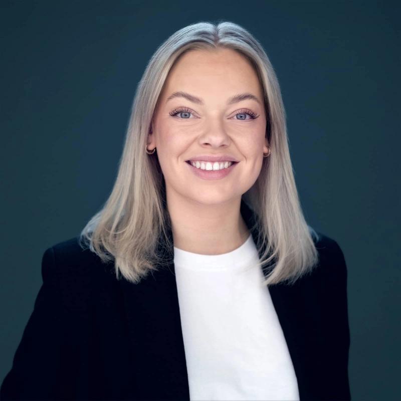 Portrett av eiendomsmegler Amalie Marthinsen
