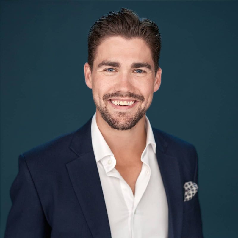 Portrett av eiendomsmeglerfullmektig Aksel Solberg