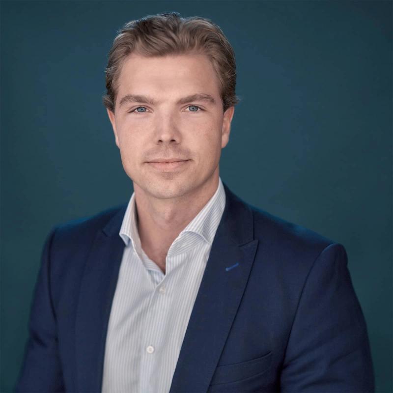 Portrett av eiendomsmegler Bjørn Johan Grini