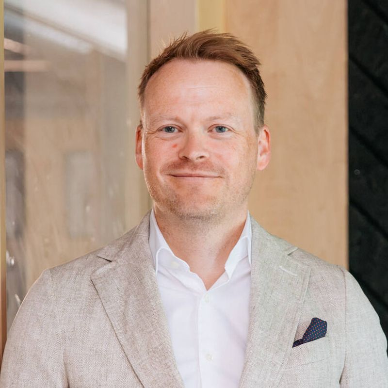 Portrett av eiendomsmegler Per Christian Sandvik