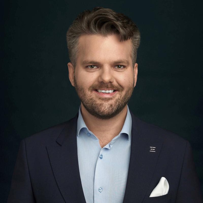 Portrett av eiendomsmegler Aleksander Stoveland