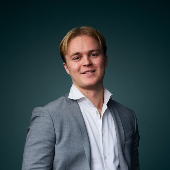 Portrett av eiendomsmeglerfullmektig Fredrik August Bekkesletten