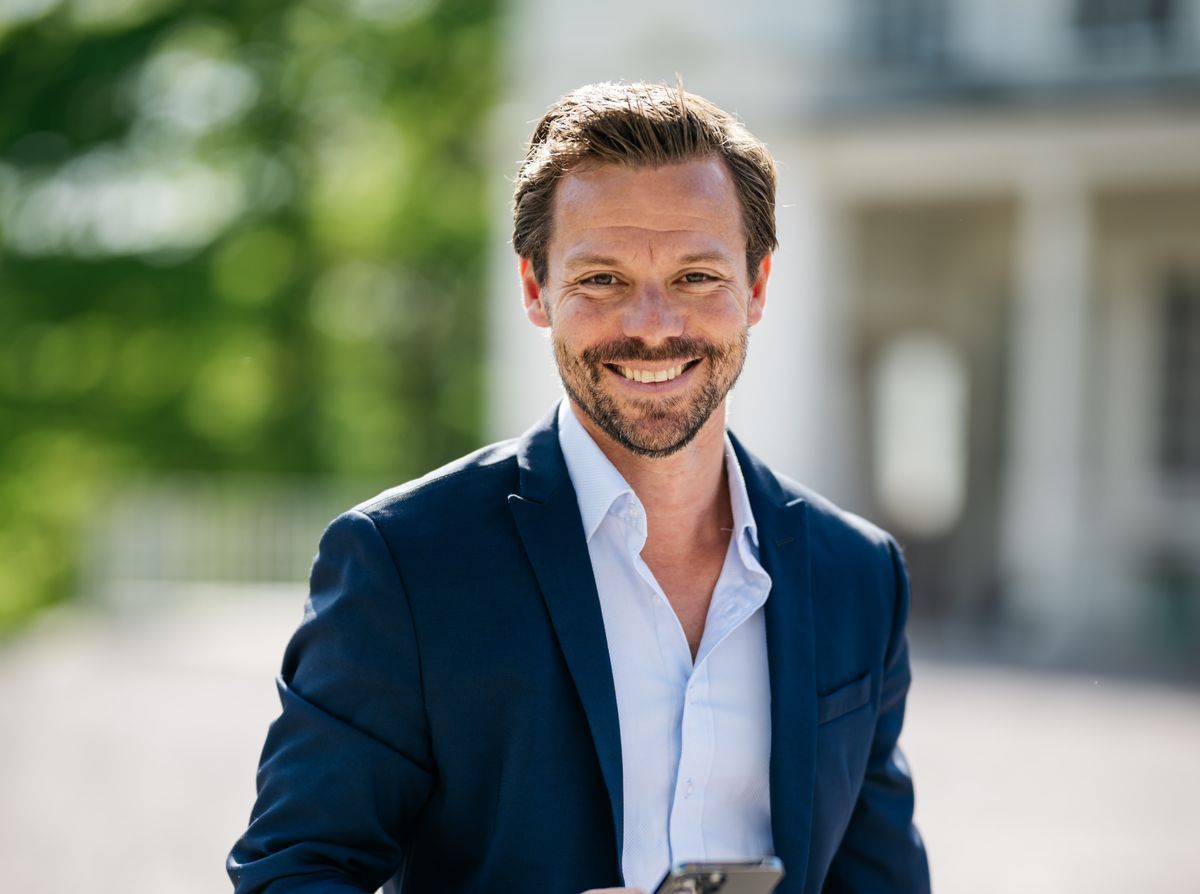 Portrett av eiendomsmegler Christian Echevarria-Ruden