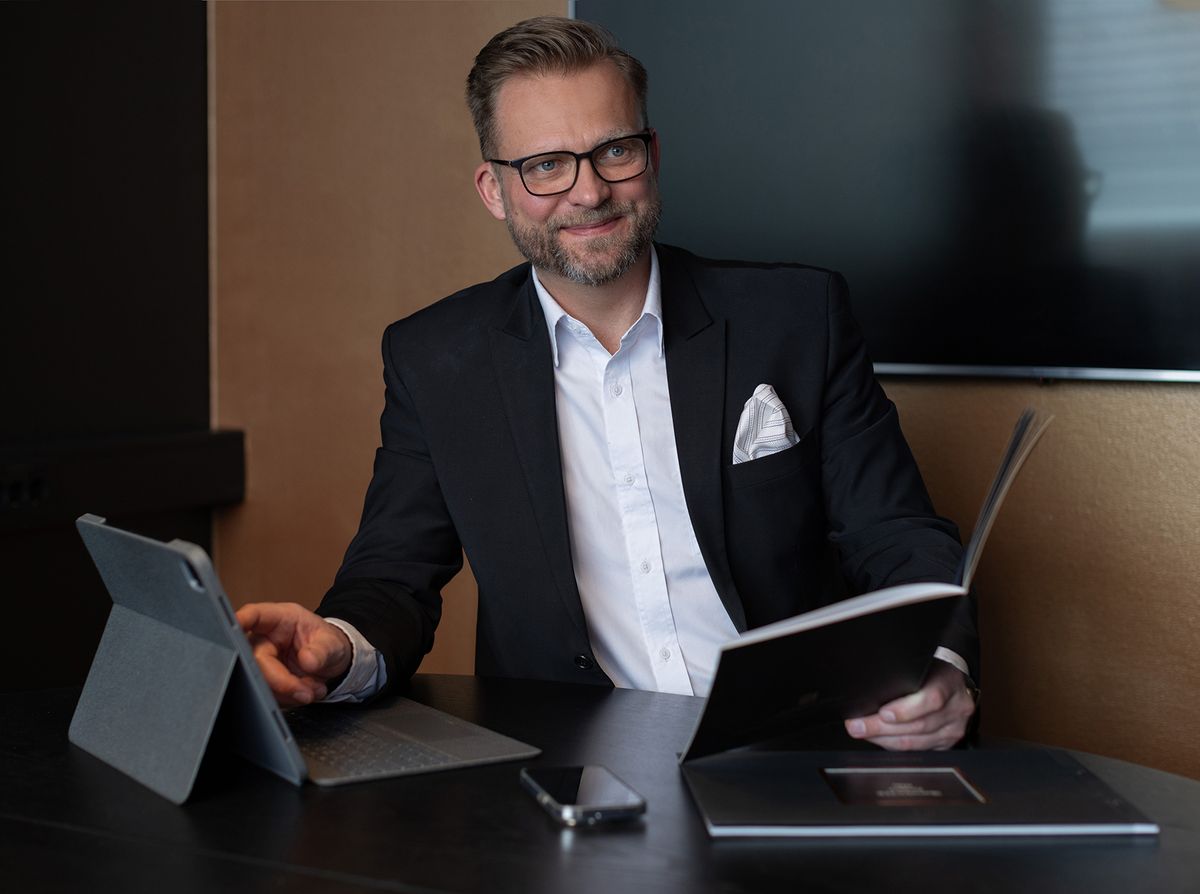 Portrett av eiendomsmegler Jan-Erik Gulbrandsen