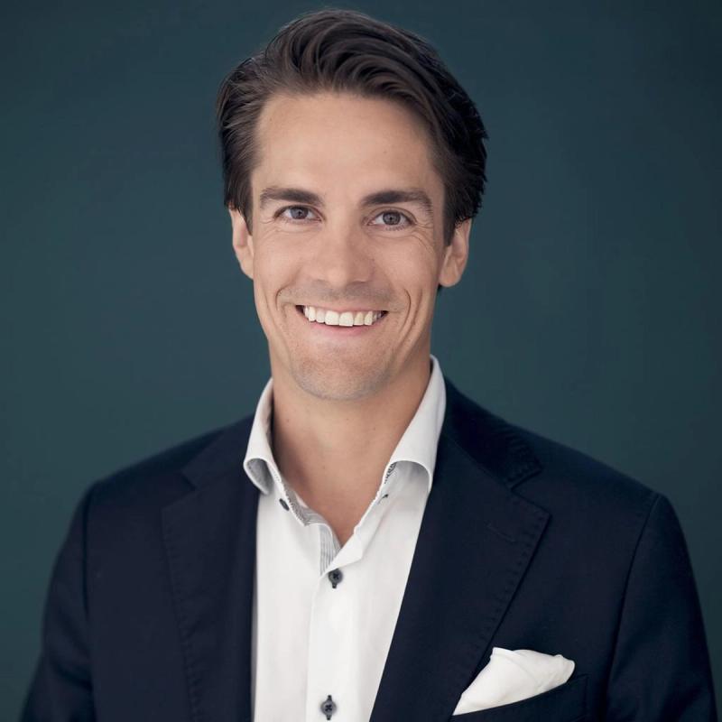 Portrett av eiendomsmegler Tobias Due