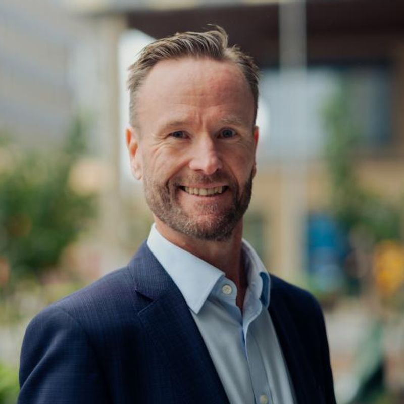 Portrett av eiendomsmegler Nils Tore Gjone